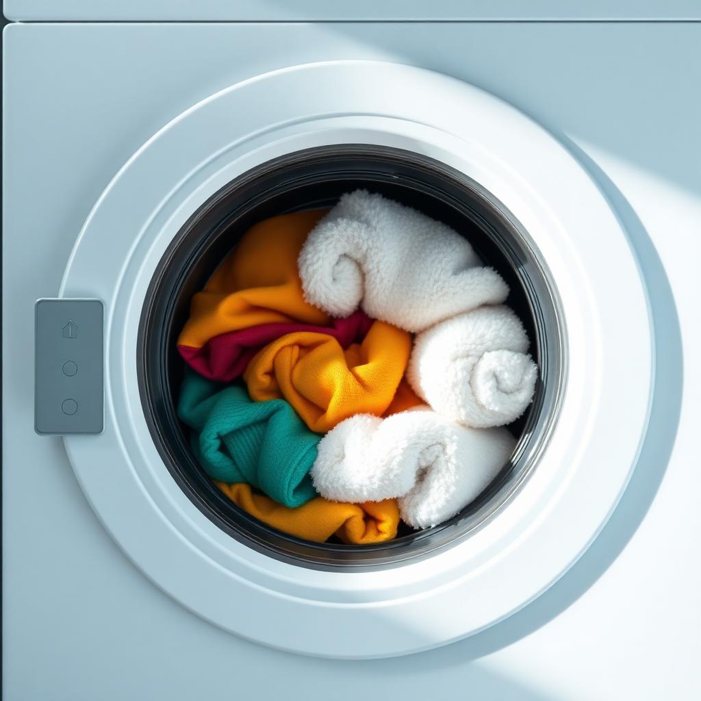 Washing machine with fresh clothes – laundry service in Shillong